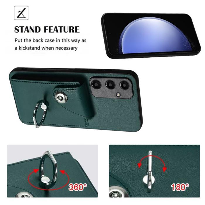 OEM - YB Leather Coating Series-7 Samsung Galaxy A55 5G Skal - Grön