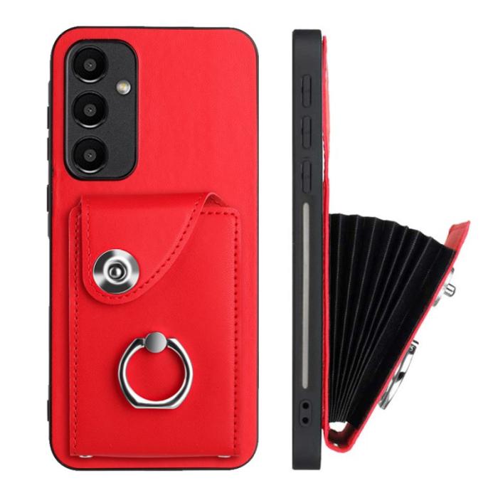 OEM - YB Leather Coating Series-7 Samsung Galaxy A55 5G Skal - Röd