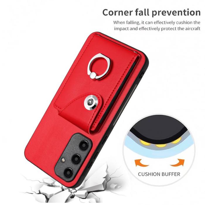 OEM - YB Leather Coating Series-7 Samsung Galaxy A55 5G Skal - Röd