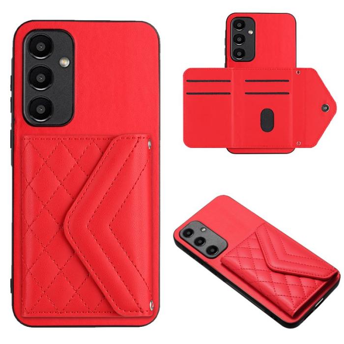 OEM - YB Leather Coating Series-8 Samsung Galaxy A55 5G Skal Äkta Läder - Röd