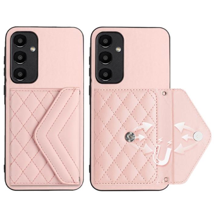 OEM - YB Leather Coating Series-8 Samsung Galaxy A55 5G Skal Äkta Läder - Rosa
