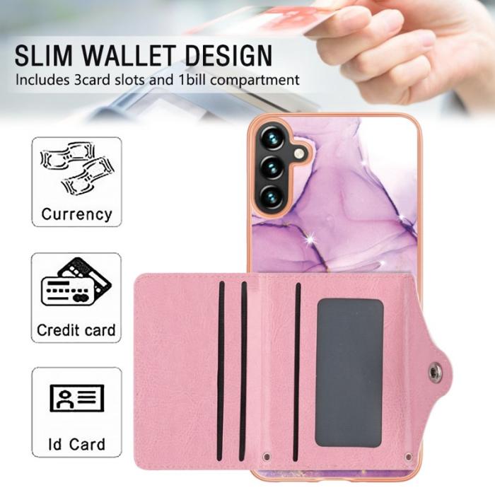 OEM - YB Leather Coating Series-9 Samsung Galaxy A35 5G Skal PU Läder - Lila