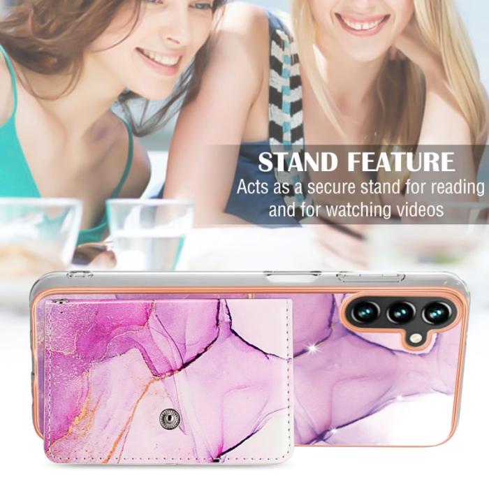 OEM - YB Leather Coating Series-9 Samsung Galaxy A35 5G Skal PU Läder - Lila