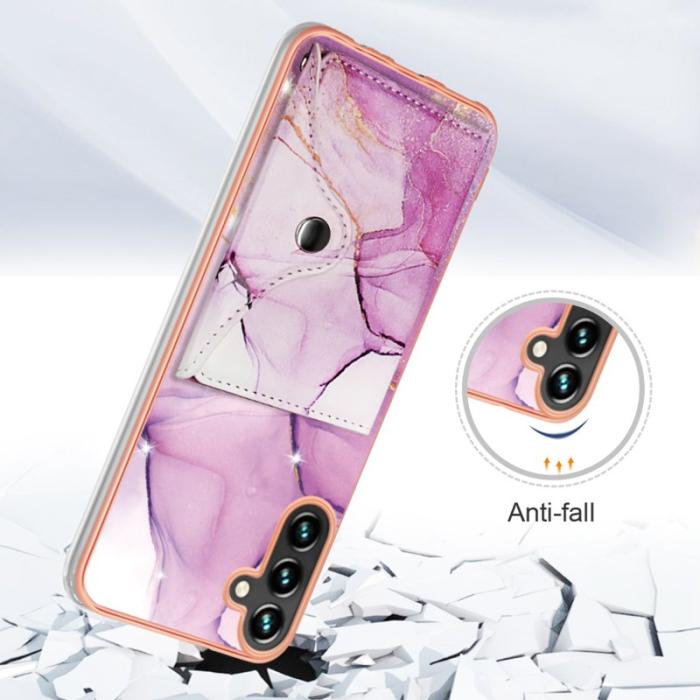 OEM - YB Leather Coating Series-9 Samsung Galaxy A35 5G Skal PU Läder - Lila
