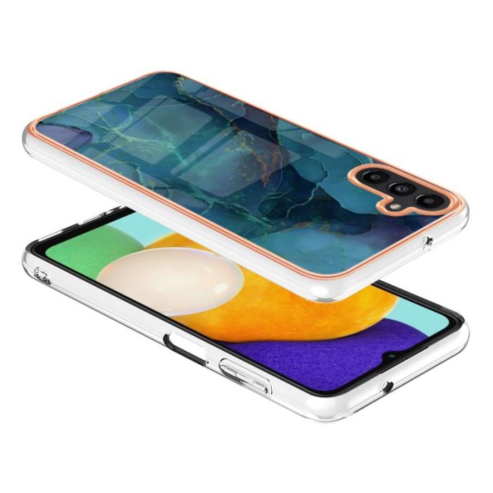 OEM - YB Samsung Galaxy A55 5G Skal TPU IMD Series-16 - Grön