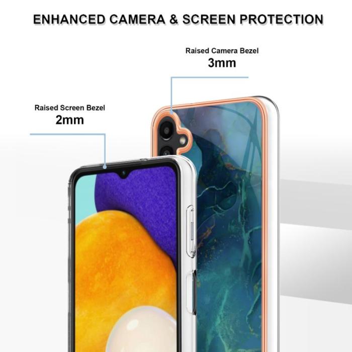 OEM - YB Samsung Galaxy A55 5G Skal TPU IMD Series-16 - Grön