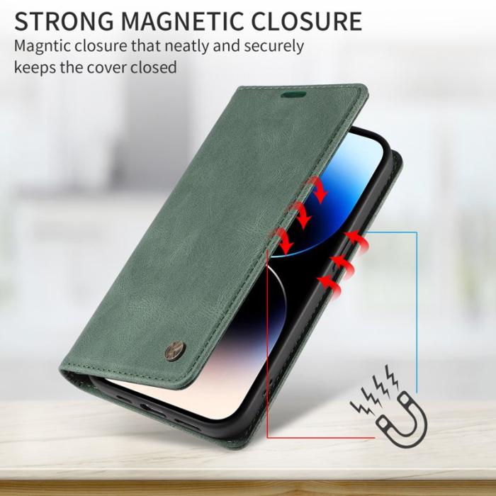 YIKATU - YIKATU Oppo Find X9 Pro 5G Plånboksfodral Konstläder - Grön