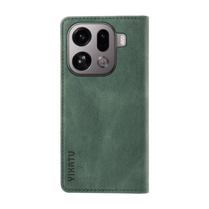 YIKATU - YIKATU Oppo Find X9 Pro 5G Plånboksfodral Konstläder - Grön