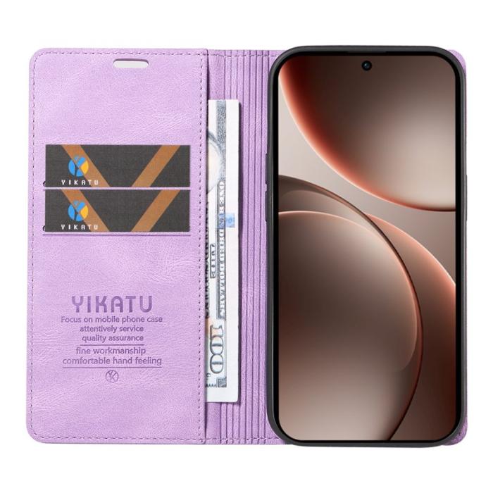 YIKATU - YIKATU Oppo Find X9 Pro 5G Plånboksfodral Konstläder - Lila