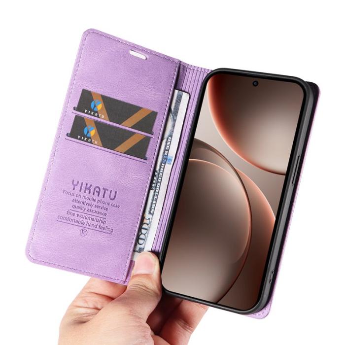 YIKATU - YIKATU Oppo Find X9 Pro 5G Plånboksfodral Konstläder - Lila