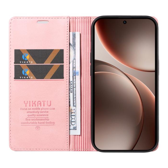 YIKATU - YIKATU Oppo Find X9 Pro 5G Plånboksfodral Konstläder - Rosa