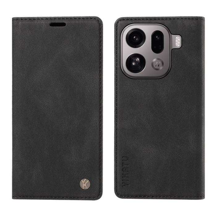 YIKATU - YIKATU Oppo Find X9 Pro 5G Plånboksfodral Konstläder - Svart