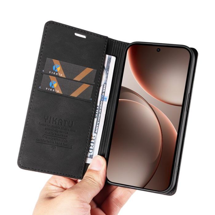 YIKATU - YIKATU Oppo Find X9 Pro 5G Plånboksfodral Konstläder - Svart