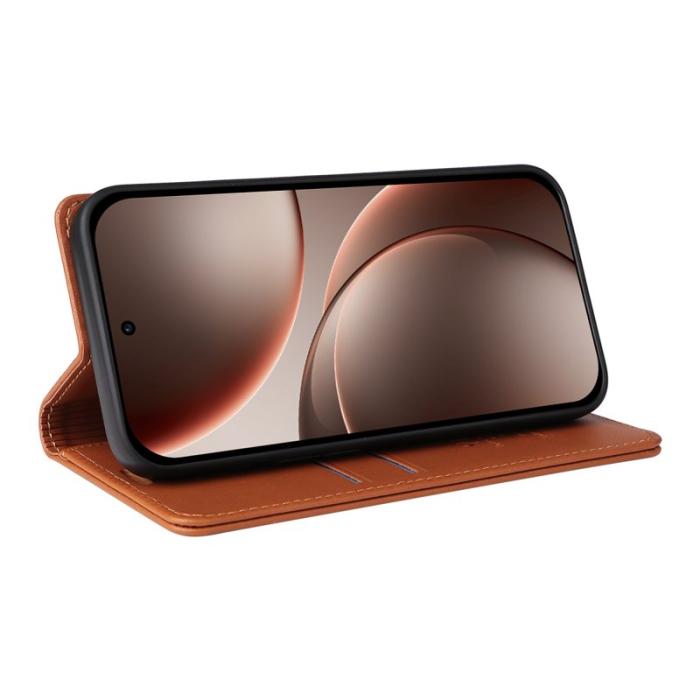 YIKATU - YIKATU Oppo Find X9 Pro 5G Plånboksfodral Konstläder - Brun