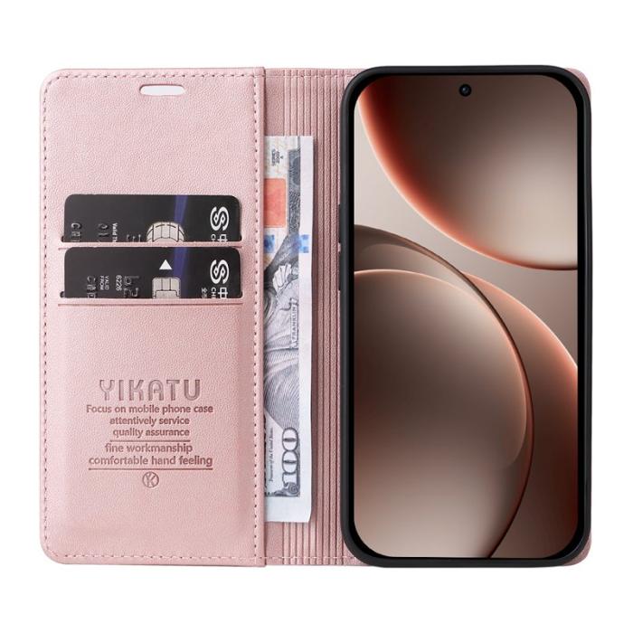 YIKATU - YIKATU Oppo Find X9 Pro 5G Fodral PU Läder - Roséguld
