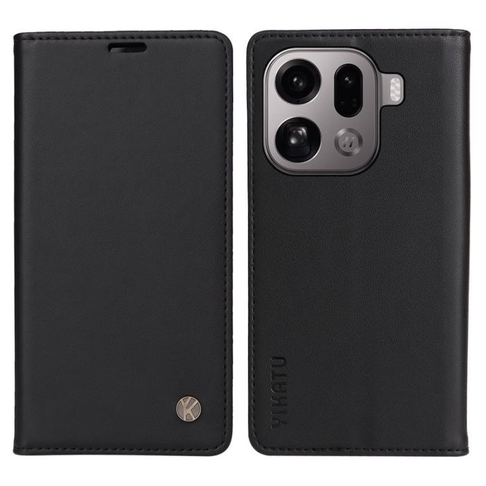 YIKATU - YIKATU Oppo Find X9 Pro 5G Fodral PU Läder - Svart