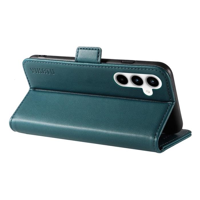 YIKATU - YIKATU Samsung Galaxy A35 5G Fodral Äkta Läder - Grön