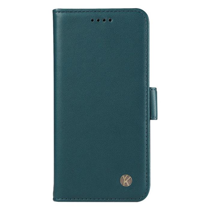 YIKATU - YIKATU Samsung Galaxy A35 5G Fodral Äkta Läder - Grön