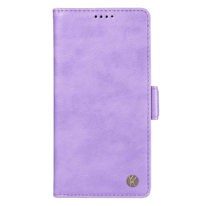 YIKATU - YIKATU Samsung Galaxy A35 5G Fodral Äkta Läder - Lila