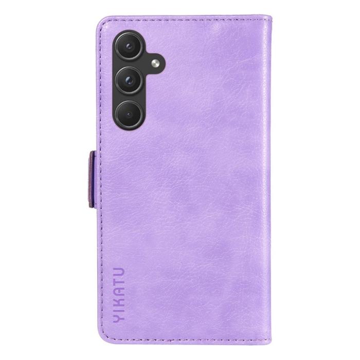 YIKATU - YIKATU Samsung Galaxy A35 5G Fodral Äkta Läder - Lila