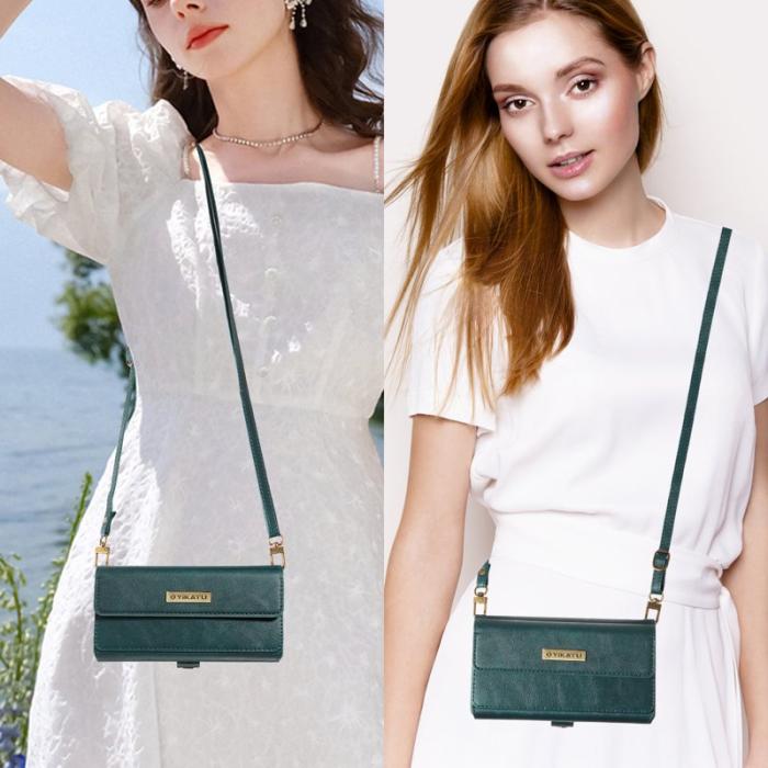 YIKATU - YIKATU Samsung Galaxy A35 5G Fodral Läder - Grön