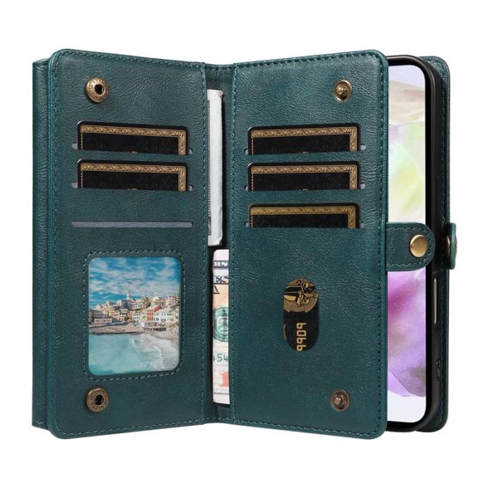 YIKATU - YIKATU Samsung Galaxy A35 5G Fodral Läder - Grön