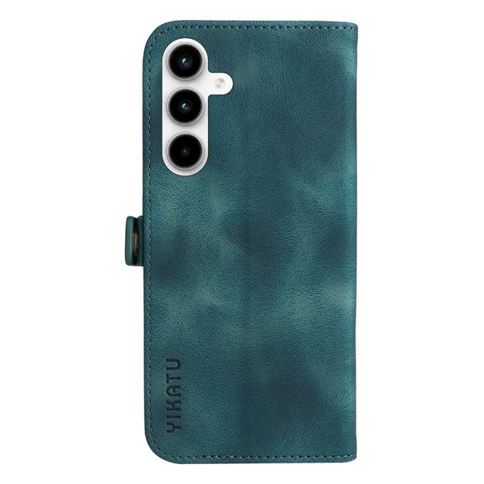YIKATU - YIKATU Samsung Galaxy A35 5G Fodral PU Läder Flip Ställ - Grön