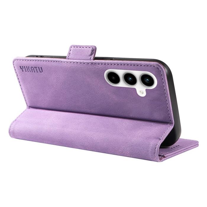 YIKATU - YIKATU Samsung Galaxy A35 5G Skal PU Läder Ställ - Lila