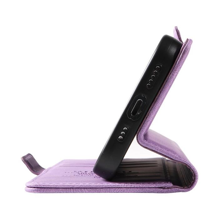 YIKATU - YIKATU Samsung Galaxy A35 5G Skal PU Läder Ställ - Lila