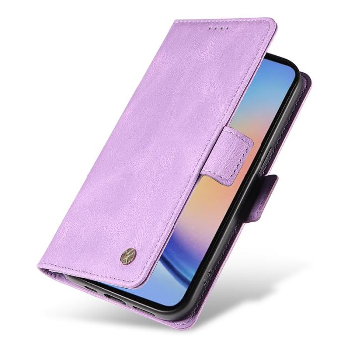 YIKATU - YIKATU Samsung Galaxy A35 5G Skal PU Läder Ställ - Lila