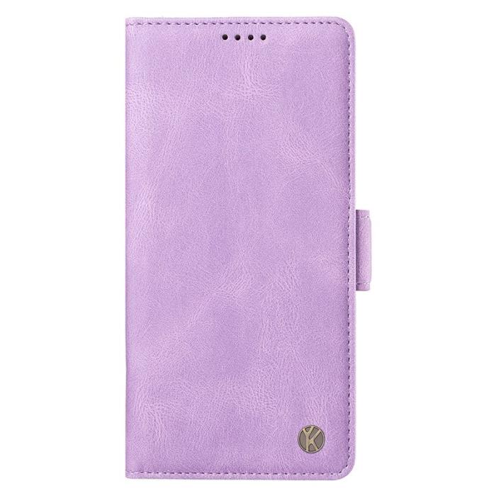 YIKATU - YIKATU Samsung Galaxy A35 5G Skal PU Läder Ställ - Lila