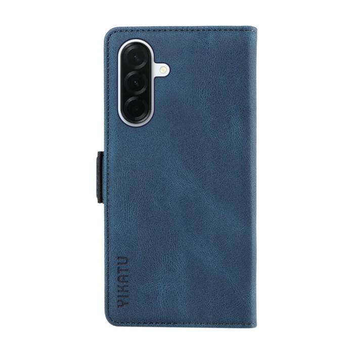 YIKATU - YIKATU Samsung Galaxy A37 Plånboksfodral Konstläder - Blå