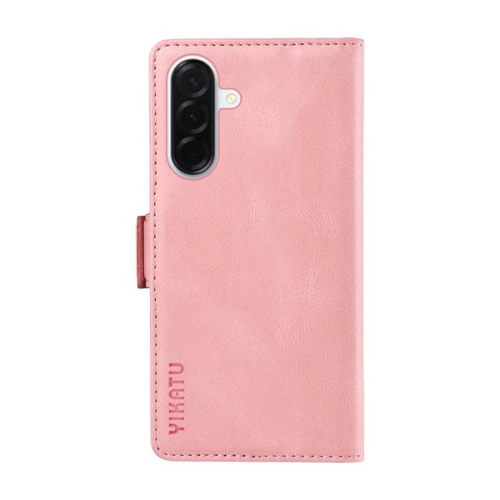 YIKATU - YIKATU Samsung Galaxy A37 Plånboksfodral Konstläder - Rosa