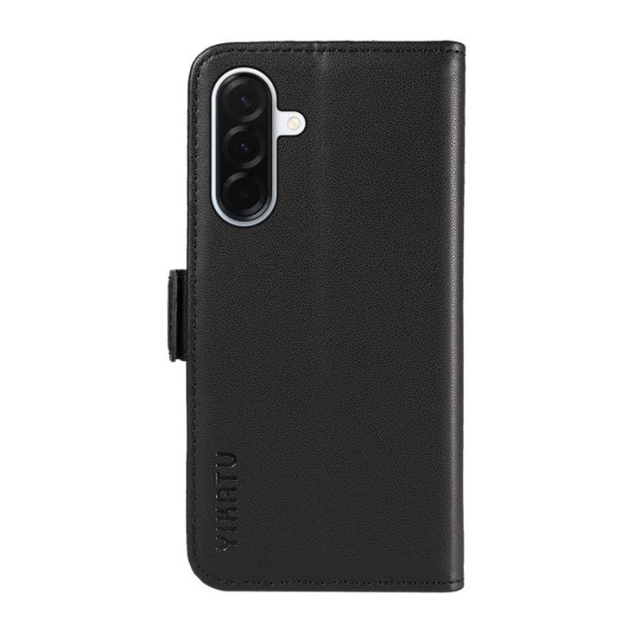 YIKATU - YIKATU Samsung Galaxy A37 Plånboksfodral Konstläder Ställ Skydd - Svart