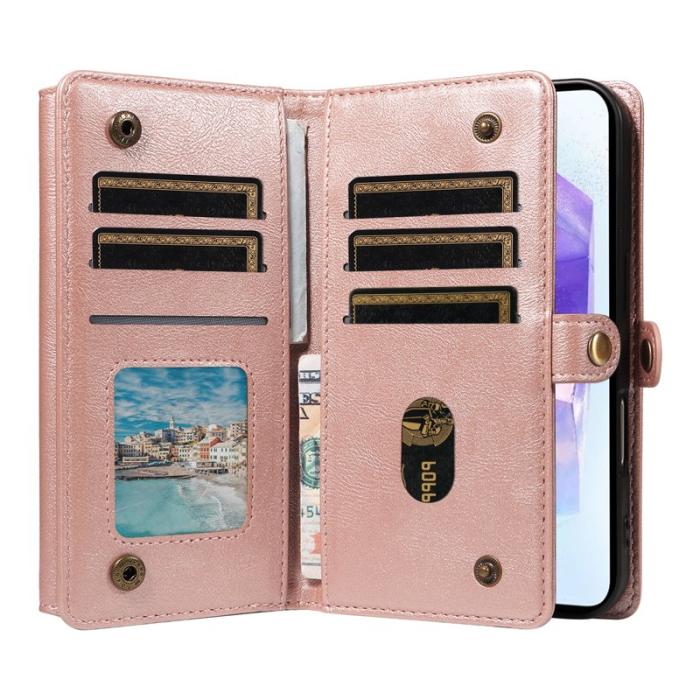 YIKATU - YIKATU Samsung Galaxy A55 5G Fodral Läder - Roséguld