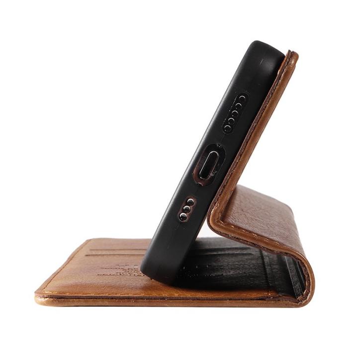 YIKATU - YIKATU Samsung Galaxy A55 5G Fodral Magnetisk Stängning PU Läder - Brun