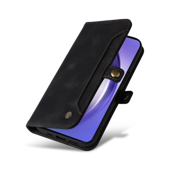 YIKATU - YIKATU Samsung Galaxy A55 5G Fodral PU Läder Flip - Svart