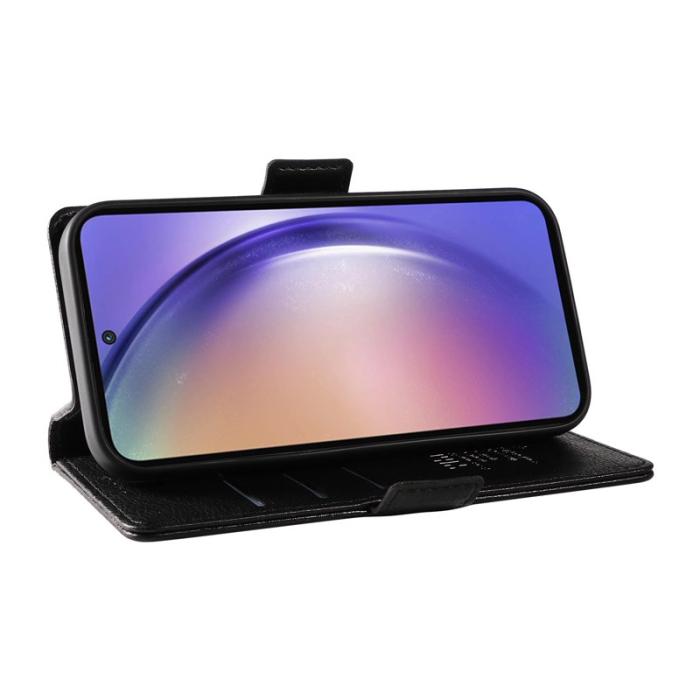 YIKATU - YIKATU Samsung Galaxy A55 5G Skal Äkta Läder - Svart