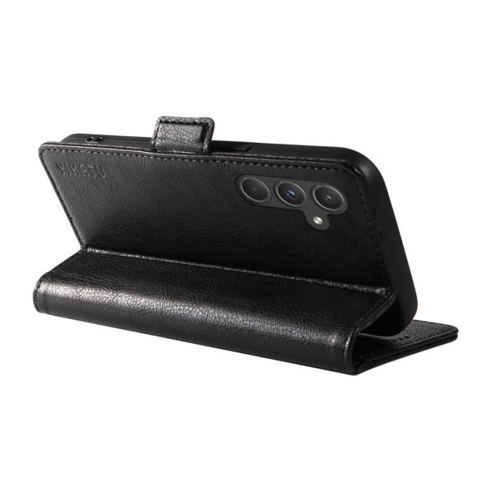 YIKATU - YIKATU Samsung Galaxy A55 5G Skal Äkta Läder - Svart