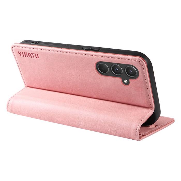 YIKATU - YIKATU Samsung Galaxy A55 5G Skal Konstläder - Rosa