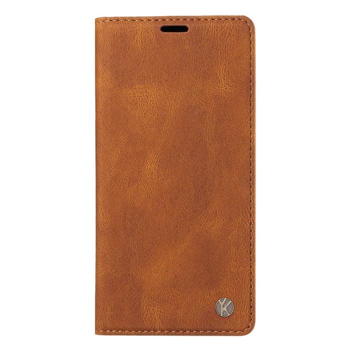 YIKATU - YIKATU Samsung Galaxy A55 5G Skal PU Läder - Brun