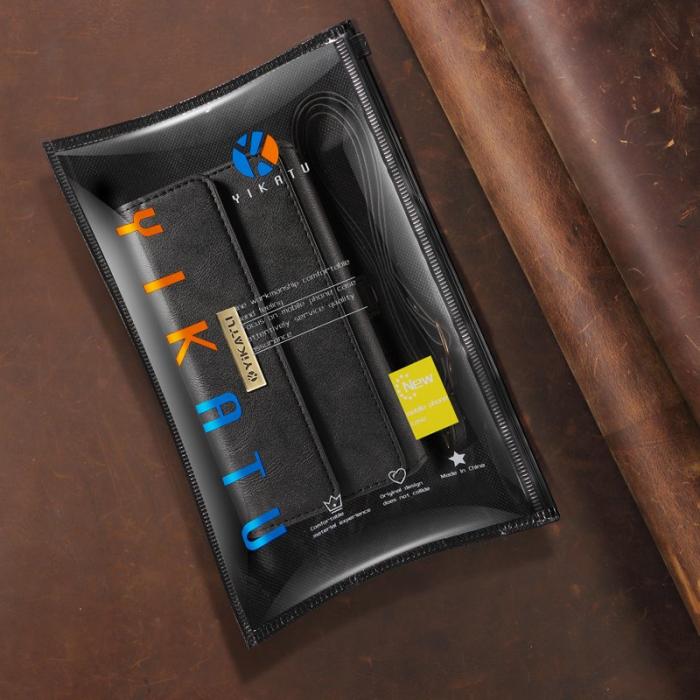 OEM - YIKATU Samsung Galaxy S26 Fodral Läder Med Axelrem - Svart