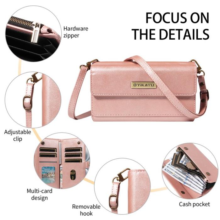 OEM - YIKATU Samsung Galaxy S26 / Galaxy S26 Pro Fodral Äkta Läder - Roséguld