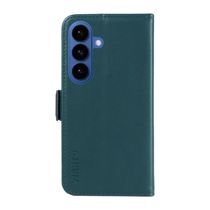 YIKATU - YIKATU Samsung Galaxy S26 Plus Fodral Äkta Läder Ställfunktion - Grön