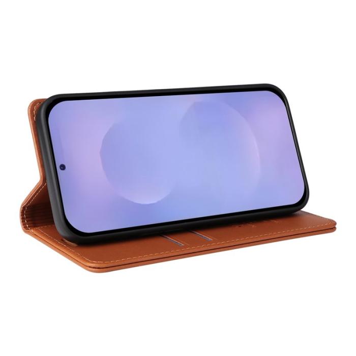 OEM - YIKATU Samsung Galaxy S26 / S26 Pro Skal Konstläder - Brun