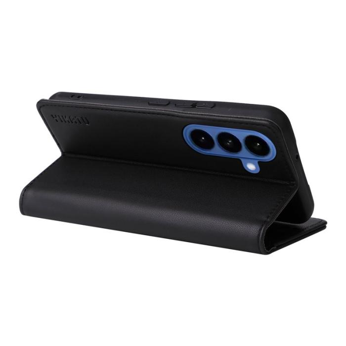 BINFEN COLOR - YIKATU Samsung Galaxy S26/S26 Pro Skal PU Läder - Svart