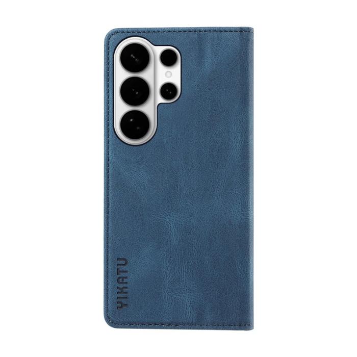 YIKATU - YIKATU Samsung Galaxy S26 Ultra Fodral Äkta Läder - Blå