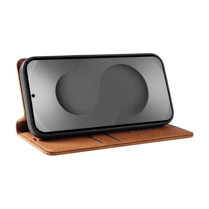 YIKATU - YIKATU Samsung Galaxy S26 Ultra Fodral Äkta Läder - Brun