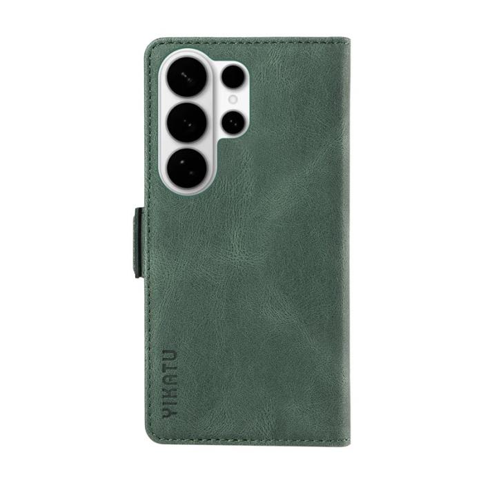 YIKATU - YIKATU Samsung Galaxy S26 Ultra Fodral Äkta Läder - Grön