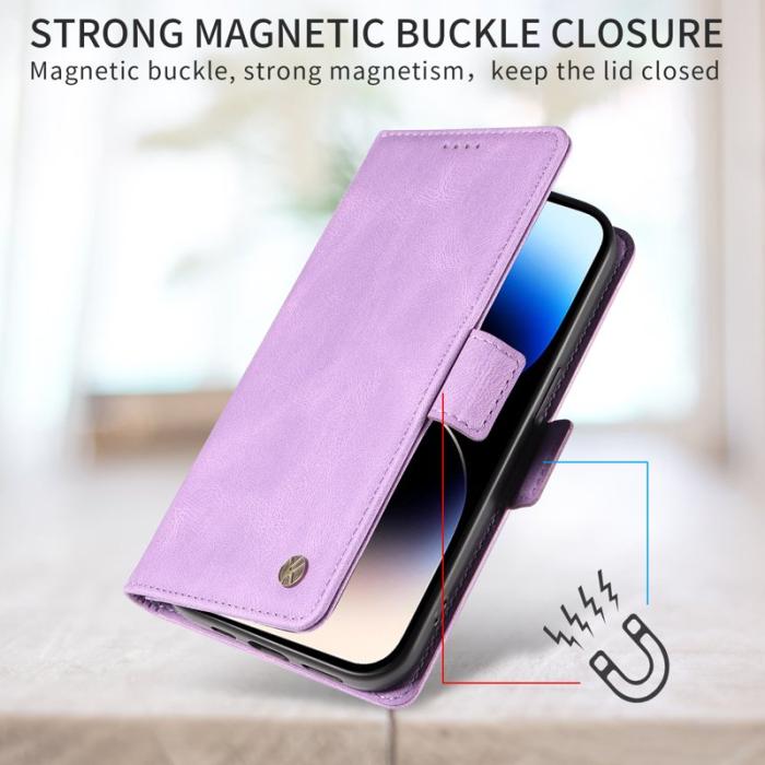 YIKATU - YIKATU Samsung Galaxy S26 Ultra Fodral Äkta Läder - Lila